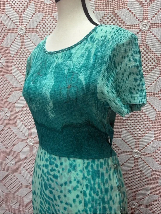 René Derhy Collection Dress | Beaded Neck | Size M - Picture 2 of 13